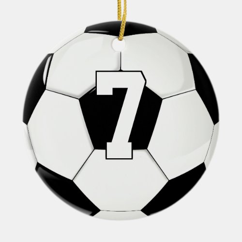 soccer christmas ornament