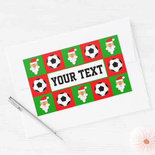 soccer christmas sticker