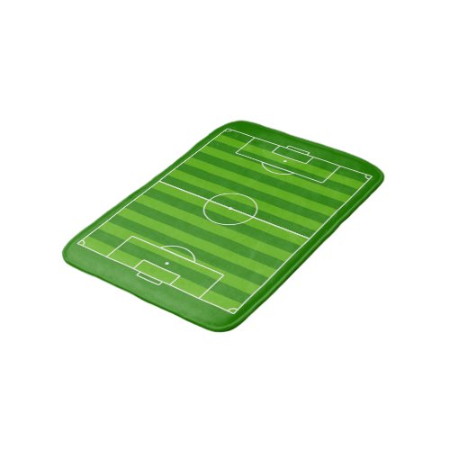 Soccer Player or Coach Soccer Field/Football Pitch Bath Mat