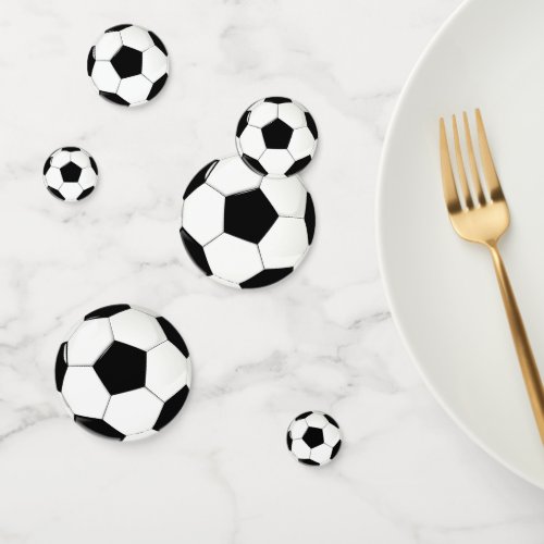 soccer table confetti