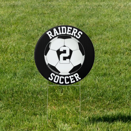 soccer yard sign