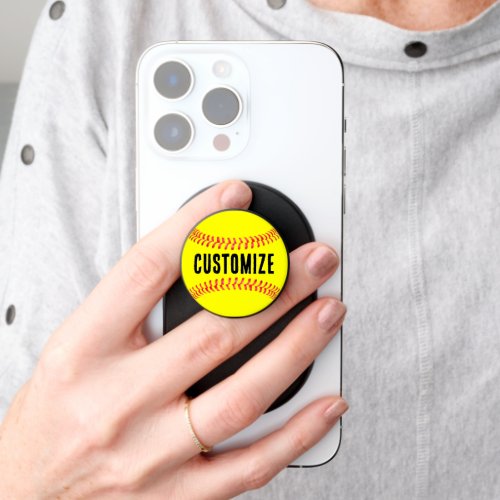 Softball Custom Player or Team Name Personalized PopSocket