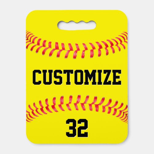 Softball Custom Team Name and Player Number Sports Seat Cushion
