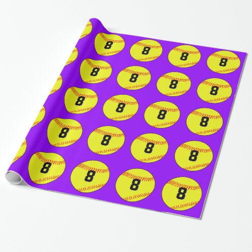 softball wrapping paper