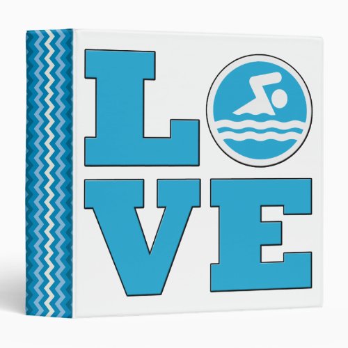 Swim Love Binder for Competitive Swimmers or Coach