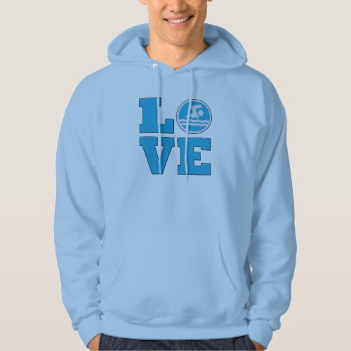 Swim Love For Competitive Swimmers or Coaches Hoodie
