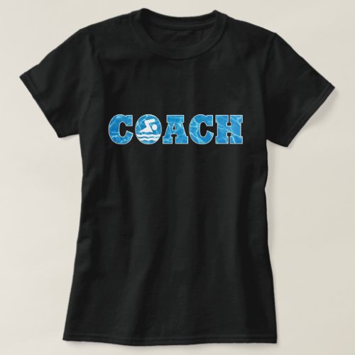 Swimming and Diving Swim Coach Pool Water T-Shirt