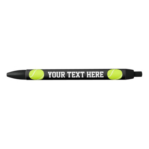 Tennis Ball Custom Team Name or Text Coach's Pens