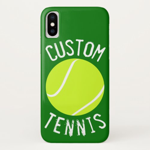 Tennis Ball Custom Text and Color Phone Case