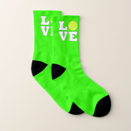 Tennis Love Custom Color Tennis Player Socks