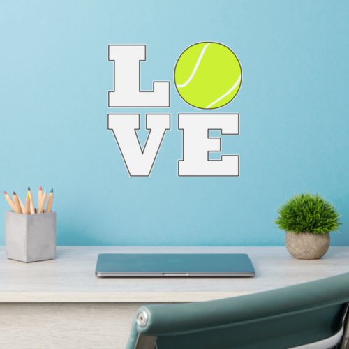 tennis love wall decal
