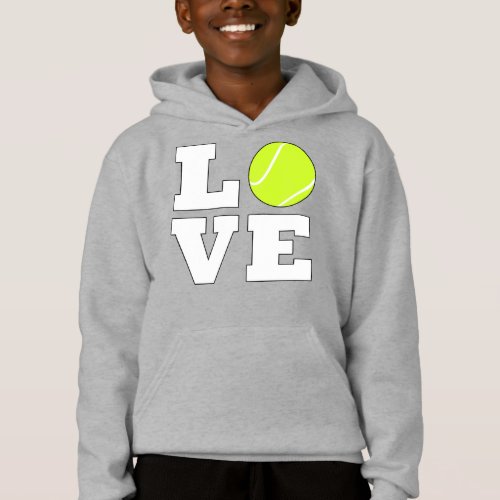 tennis love hoodie