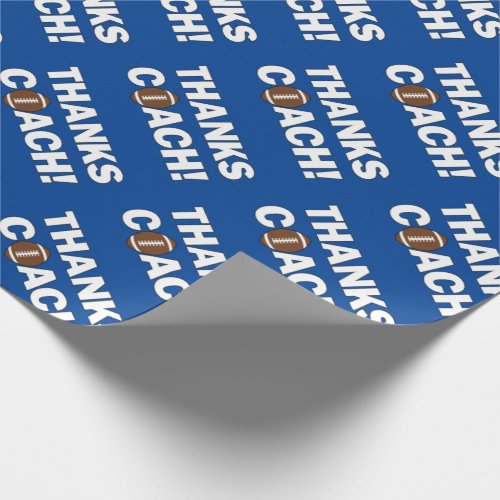 Thanks Coach Football Coaches Sports Wrapping Paper
