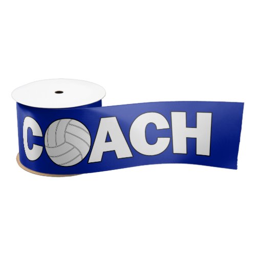 Volleyball Coach Custom Color Ribbon