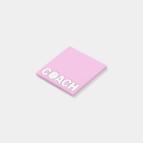 Volleyball Coach Office Desktop Sports Post-it Notes