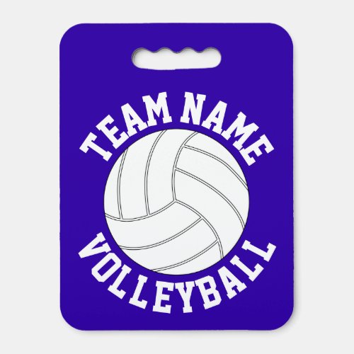 Volleyball Custom Team Name & Color Sports Fan Seat Cushion