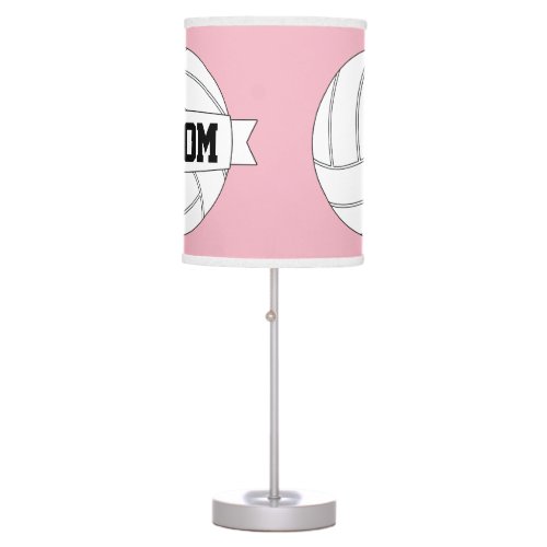 Volleyball Custom Text and Color Table Lamp