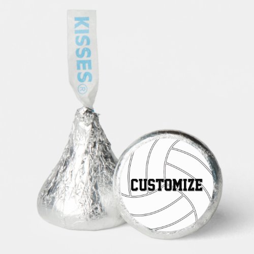 Volleyball Party Custom Team Name or Text Hershey®'s Kisses®