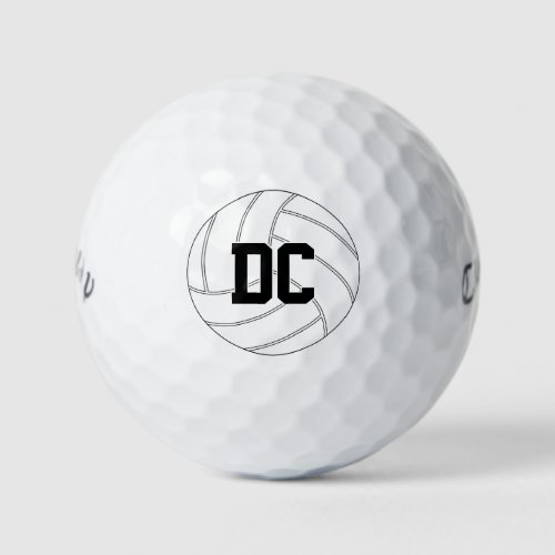 Volleyball Player/Coach Custom Letters or Number Golf Balls