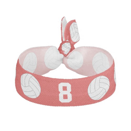 Volleyball Player Custom Jersey Number or Initial Elastic Hair Tie