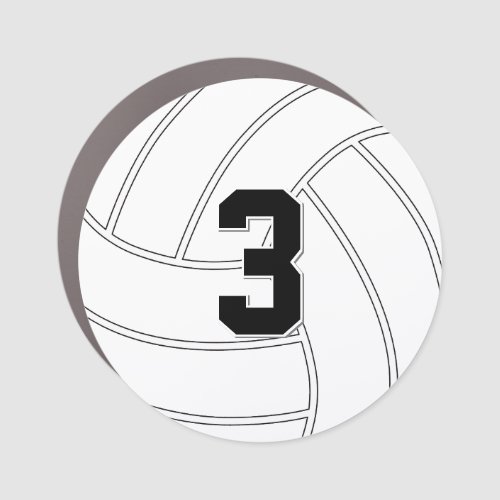 Volleyball Player Custom Number or Text Car Magnet