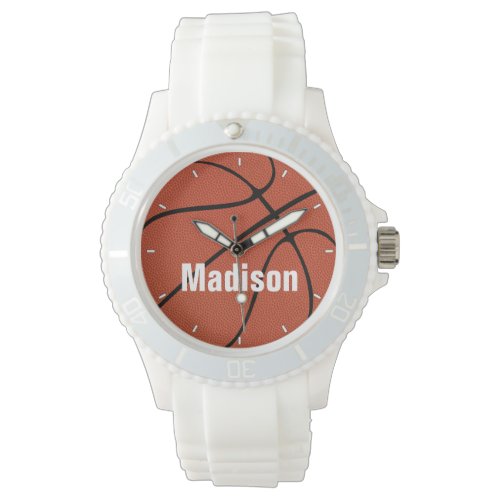 Women's Basketball Player/Coach Custom Text Sports Watch