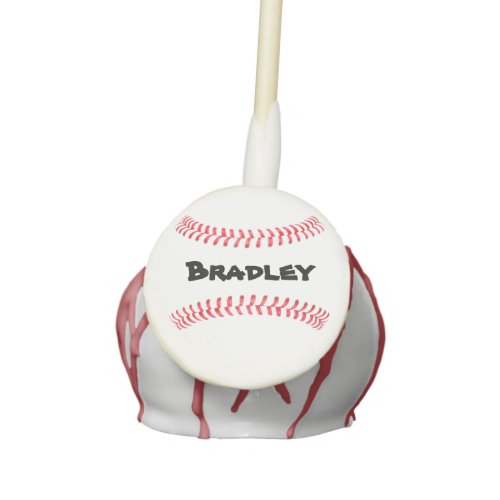 Baseball Party Custom Red Velvet Cake Pops! Cake Pops