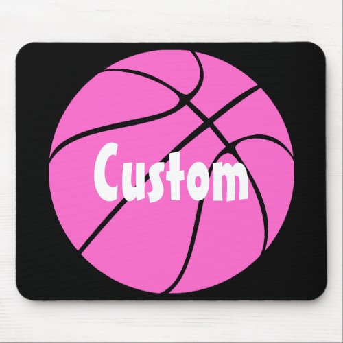 Basketball Player or Coach Custom Team Name Sports Mouse Pad