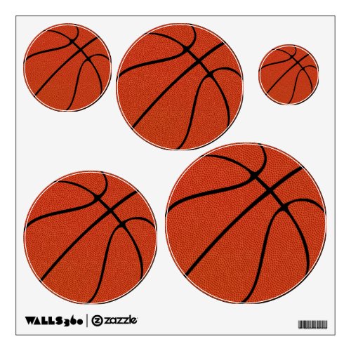 Basketball Team Sports Party, Gym or Locker Room Wall Sticker