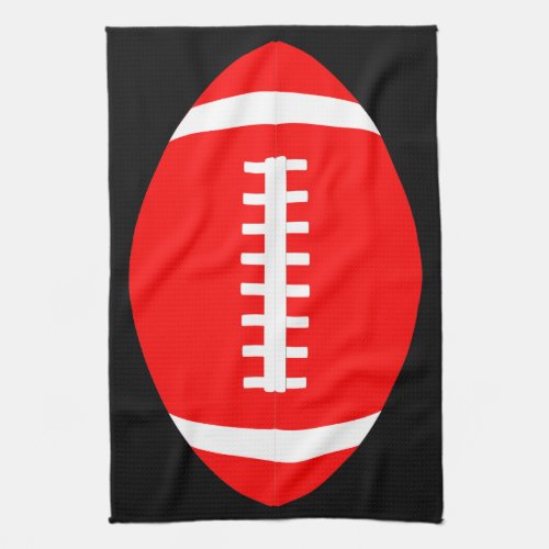 Big Red Football Hand Towels for Tailgates & Fans