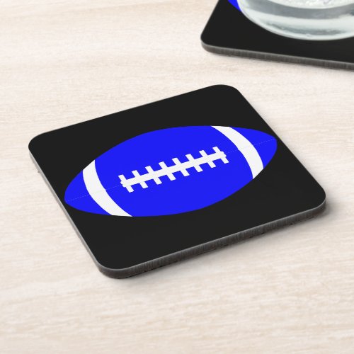 Blue + Any Color American Football Mancave Coaster