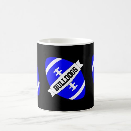 Blue Football Coach or Fan Custom Team Name Mug