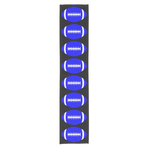 Blue Football Team Party/Banquet/Event Decorative Short Table Runner