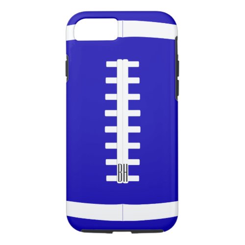 Bold Custom Team Color & Letters Football Player iPhone 8/7 Case
