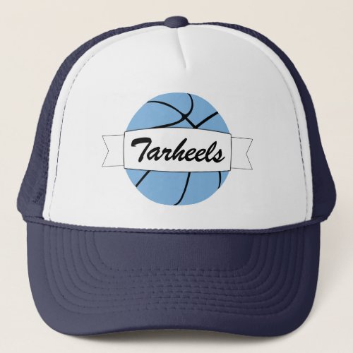 Carolina Blue Basketball Custom Team Name Sports Trucker Hat