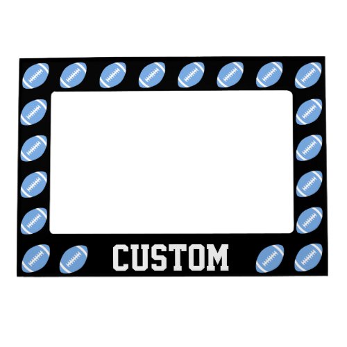 Carolina Blue Football Custom Team/Player Name Magnetic Frame