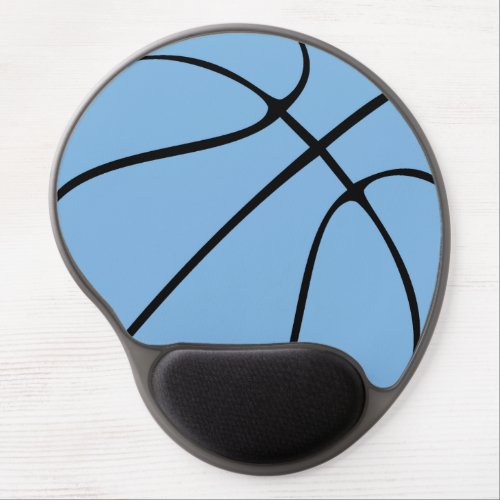 Carolina Blue Light Blue Basketball Coach/Player Gel Mouse Pad