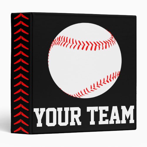 Custom Baseball Player, Coach or Team Binder