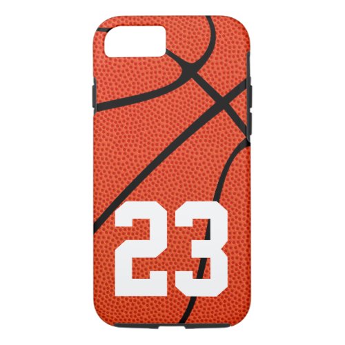 Custom Basketball Jersey Number or Text Phone Case
