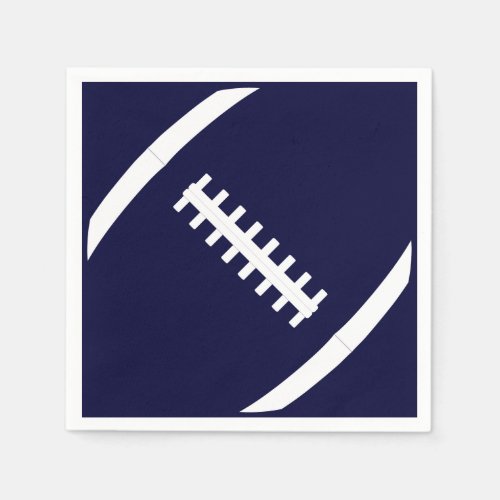 Custom Color Football Team Party Cocktail Napkins