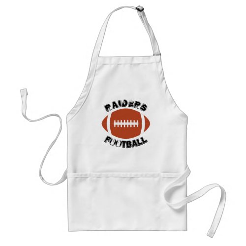 Custom Football Team Name or Text Tailgating Cook Adult Apron