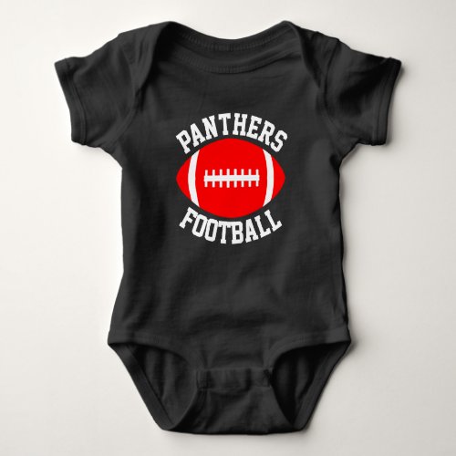 Football Baby Team Name, Player Name and Number Baby Bodysuit
