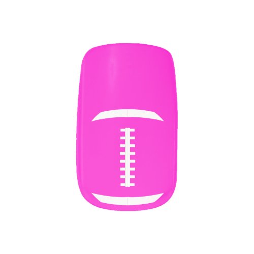 Football Mom or Girlfriend Cute Custom Color Nails Minx Nail Art