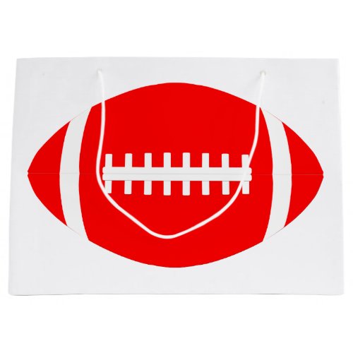 Football Team Party Red Football Sports Player Large Gift Bag