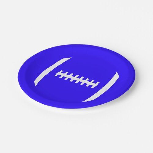 Pick A Color Football Laces Team Party Plates