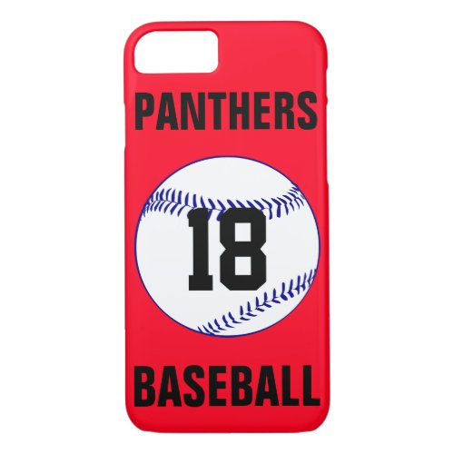 Pick Your Own Color Navy Blue Baseball Phone Case