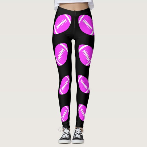 Pink Football Powderpuff or Pink Out Game Leggings