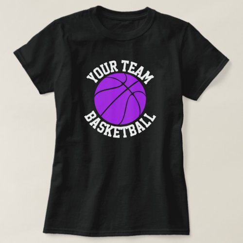 purple basketball tshirt